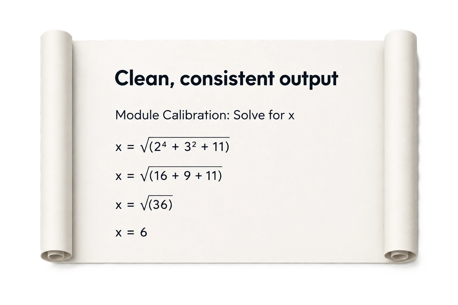 Step 3 — Clean, consistent output